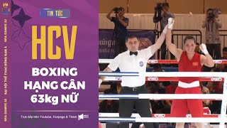 🥇 HCV Boxing hạng cân 63kg nữ | Hà Thị Linh chiến thắng võ sĩ tới từ Philippines