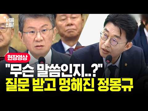"그래서 기부 하셨습니까?" 추궁당하자 말문 막힌 정몽규 반응