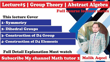 Dihedral Group - Group theory lec 5 Dihedral group D4 - abstract algebra | the dihedral group