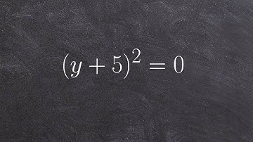 Solve the equation by using the square root property