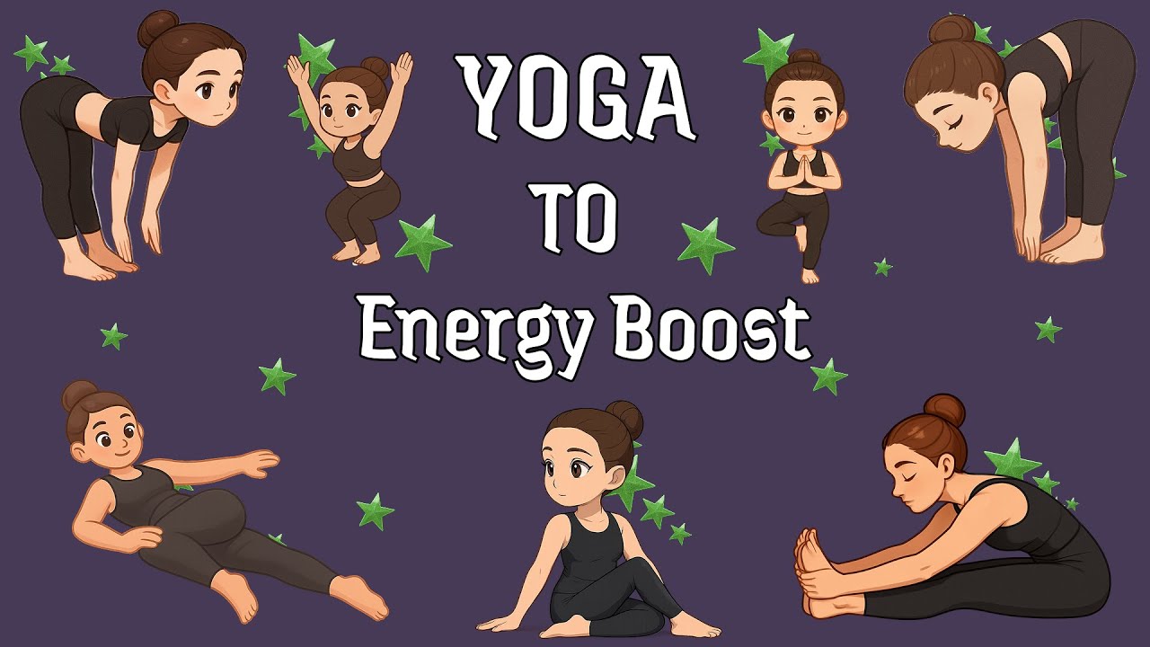 5 Minute Yoga For Energy Boost | Yoga for Children | Relaxing Easy Pose