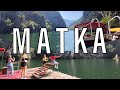 Matka kanyonu makedonya walking tour  drone footage matka macedonia