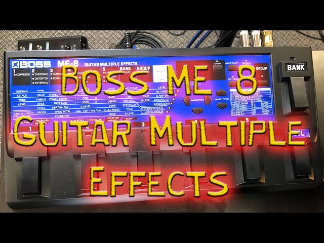When a pro guitarist played the BOSS ME-8, it sounded great! - YouTube