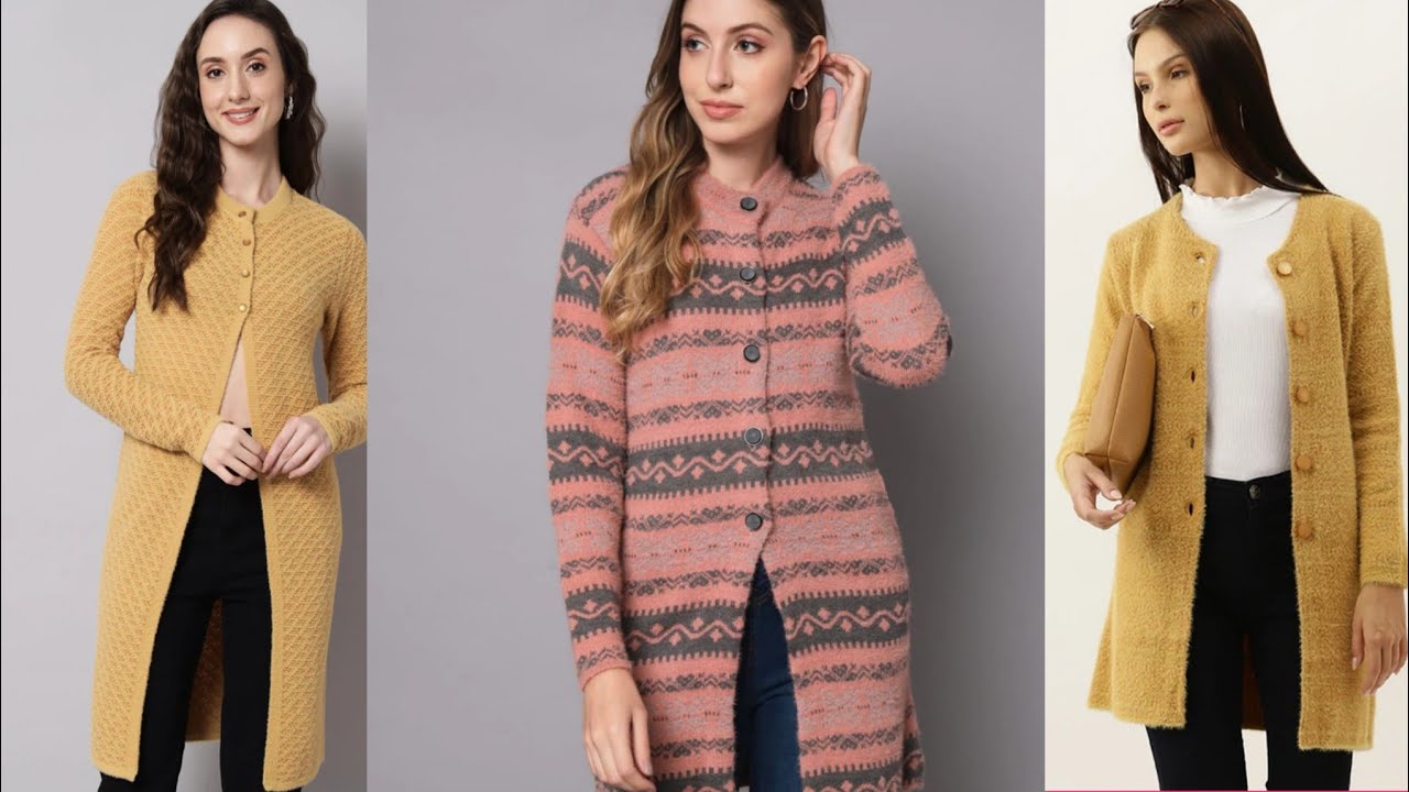 Latest cardigan design for girls  || Long cardigan design