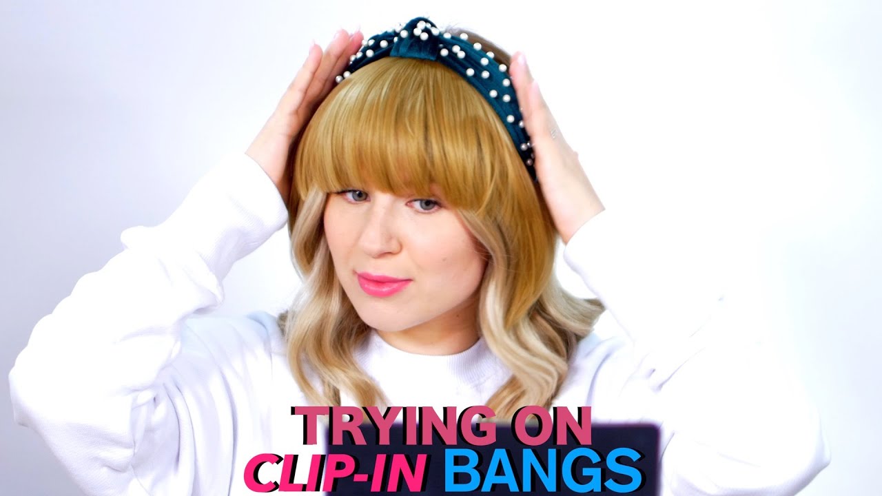 Trying ClipIn BANGS! YouTube