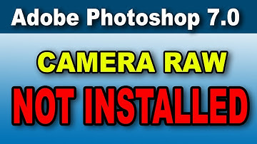 Camera Raw Filter In Photoshop 7.0 | Raw Filter | Camera Raw Plugin