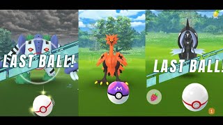 This week is for me! Galarian Birds, Shiny legendary with one ball left