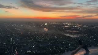 Boeing-737-800 Garuda Indonesia landing at Jakarta 🇮🇩 cockpit view.