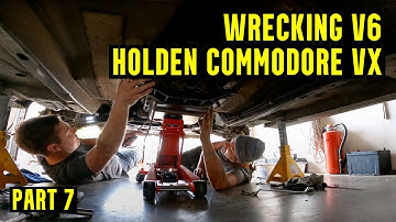 Wrecking V6 Holden Commodore VX - Removing Transmission - Part 7