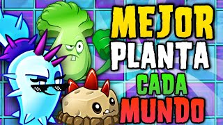 LA MEJOR PLANTA de CADA MUNDO en PLANTS vs ZOMBIES 2