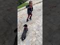 Khloe Kardashian's Kids Run From a Puppy - True &amp; Tatum Thompson Funny Moment #shorts #shortsfeed