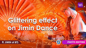 Glittering effect on BTS Jimin/Ibis paint Neon editing tutorial/BTS Jimin neon editing/BTS editing