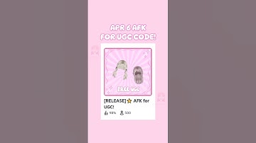 EXPIRED AFK for UGC Code! 11.1k Points! #robloxcodes #roblox #shorts #robloxfyp #fyp #robloxugc