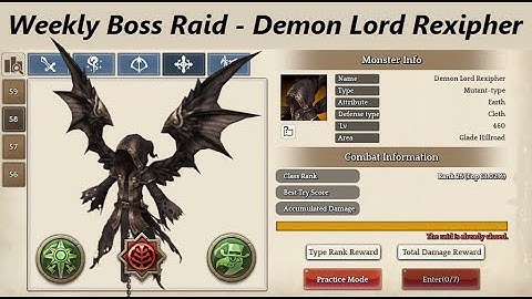 Weekly Boss Raid #58 - Rexipher / Tree of Savior