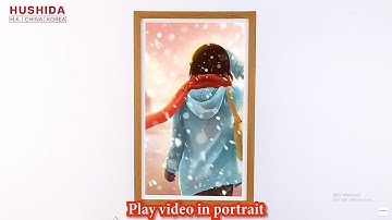 21.5" 32" 43" 55" wall-mounted nft video frame-best nft frames-HUSHIDA