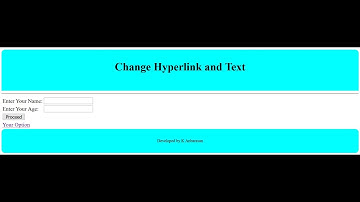 JQuery & Ex8: Change Hyperlink and Text