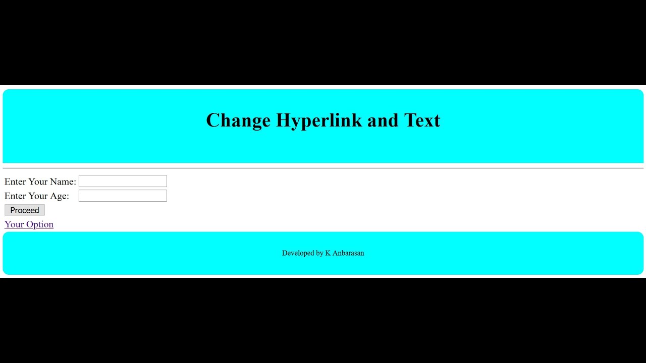 Jquery  Ex8: Change Hyperlink And Text