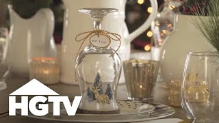 DIY Snow Globe Place Card | HGTV