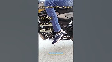 Pulsar 125 All Gear Top Speed 😏 #shorts #ytshort #shortsfeed #topspeed #pulsar125 #220f #viral #like