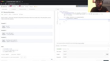 Algorithms In Swift - LeetCode : Reversing Only Letters PT. 2 (DAY 33 -CONTINUED)