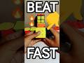 Start beating on 3 by 3 rubik's cube #viral #rubikscube