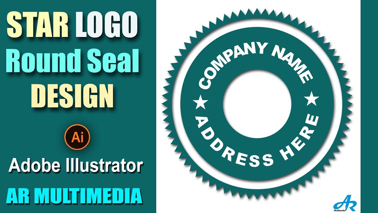 Adobe Illustrator Tutorial Professional Retro Star Logo Rubber