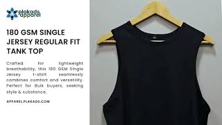 Black Tank Top 180 Gsm Single Jersey Plakads Apparel Tank Top Cotton Vest Wholesale