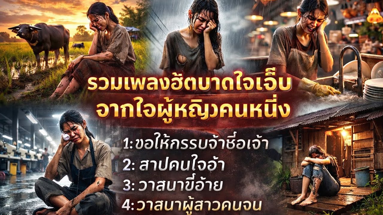 รวมเพลงแทนใจเจ็บจากผู้หญิงคนหนึ่งที่เคยเจ็บ!! ฟังยาวยาวเต็มอิ่มไปเลย !!