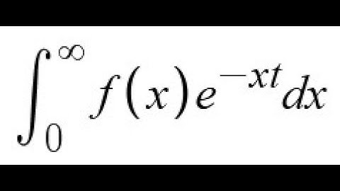 Laplace transform