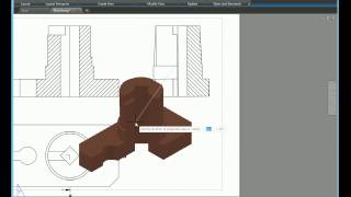 AutoCAD 2017. Комплексный чертеж детали. 3D AutoCAD 2017. Комплексный чертеж детали. 3D
