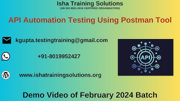 API Automation Testing Using Postman Tool Demo. Pls call or whatsapp us on +91-8019952427 to enroll
