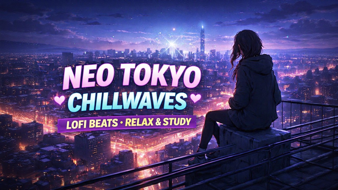 Relax with Neo Tokyo Chillwaves 💖 Lofi Beats for Work, Gaming & Relax