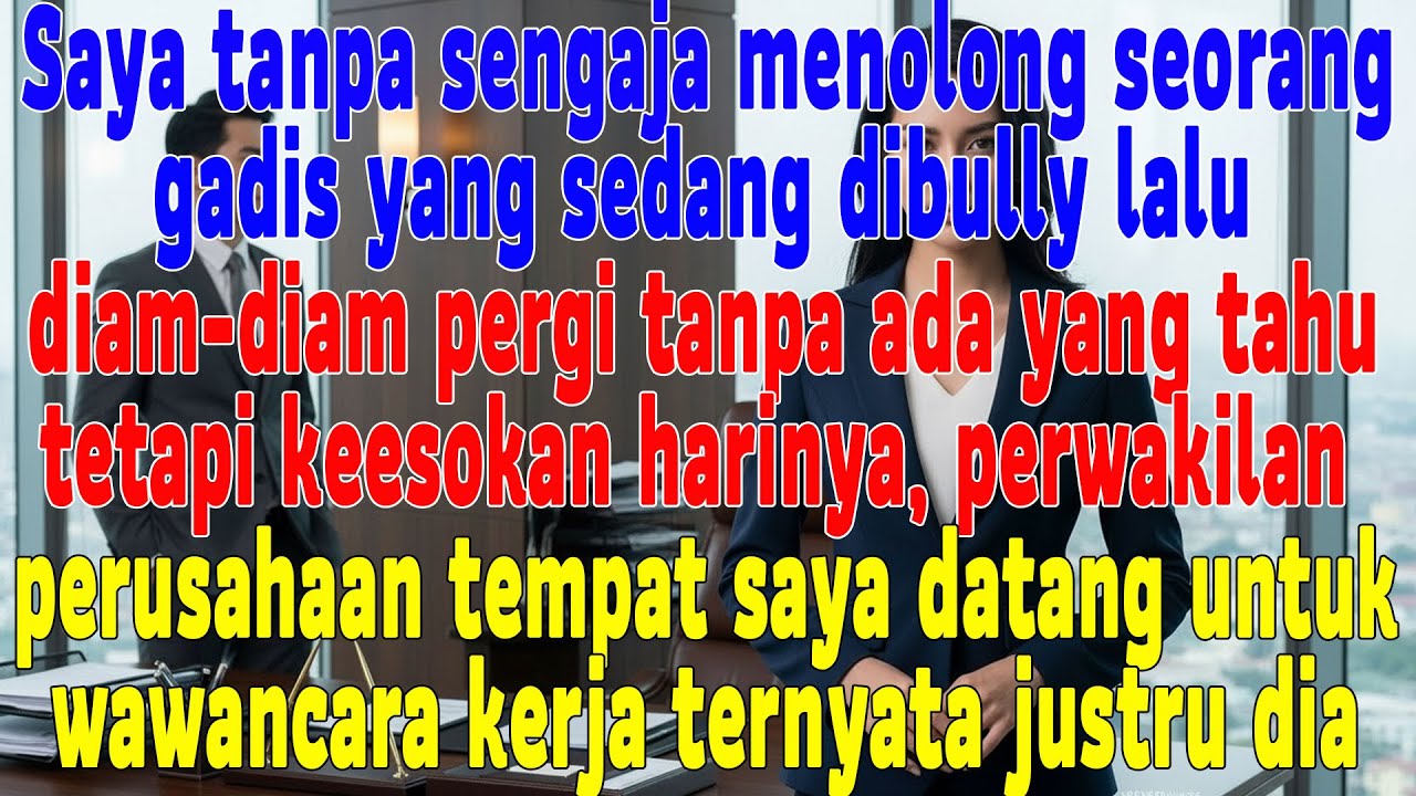 Salah Menolong Orang, Gadis Di Gang Gelap Malam Itu Yang Kuselamatkan Ternyata Kini Bos Baruku
