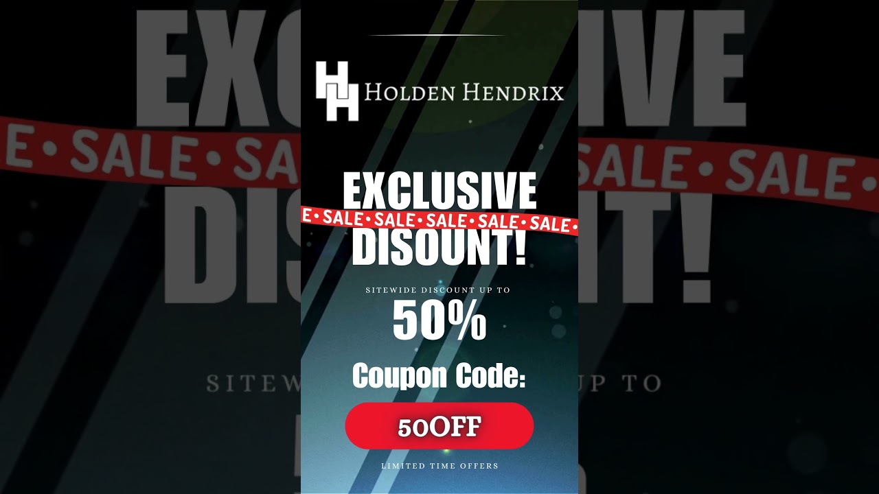 Holden Hendrix Sitewide Code! 