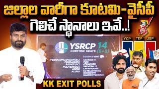 కూటమి, వైసీపీ గెలిచే స్థానాలు ఇవే.! | KK Survey Exit Polls On NDA Vs YCP | AP Elections 2024 | #STV