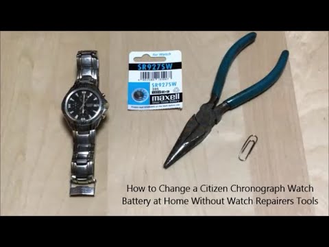 How To Change A Citizen Chronograph Watch Battery At Home Without Watch