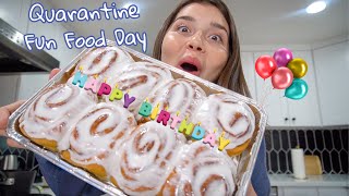 8,000+ CALORIE QUARANTINE BIRTHDAY!! | Fun Food Day #2