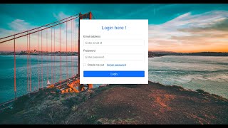 how to create a responsive login page using Html CSS Bootstrap v5 | login page