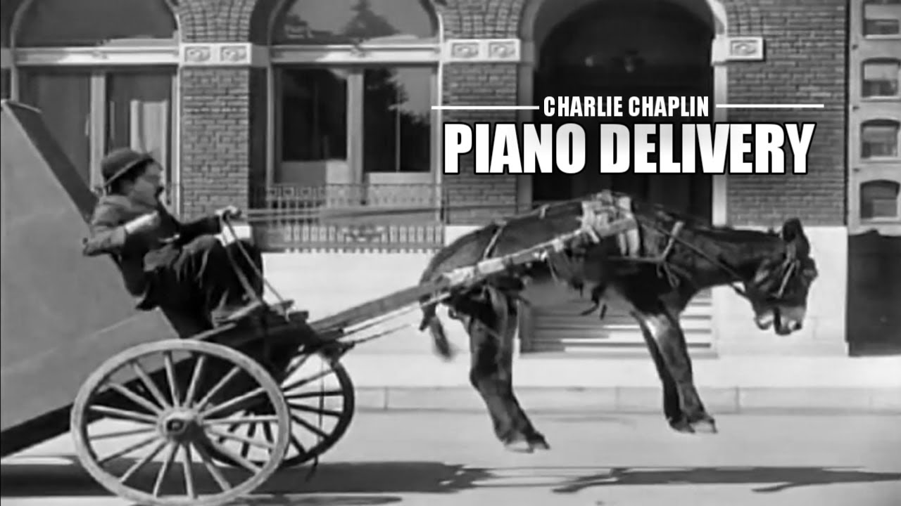 Charlie Chaplin  Piano Delivery  1914 Ultra High Definition UHD Funny Video  Classic Movie