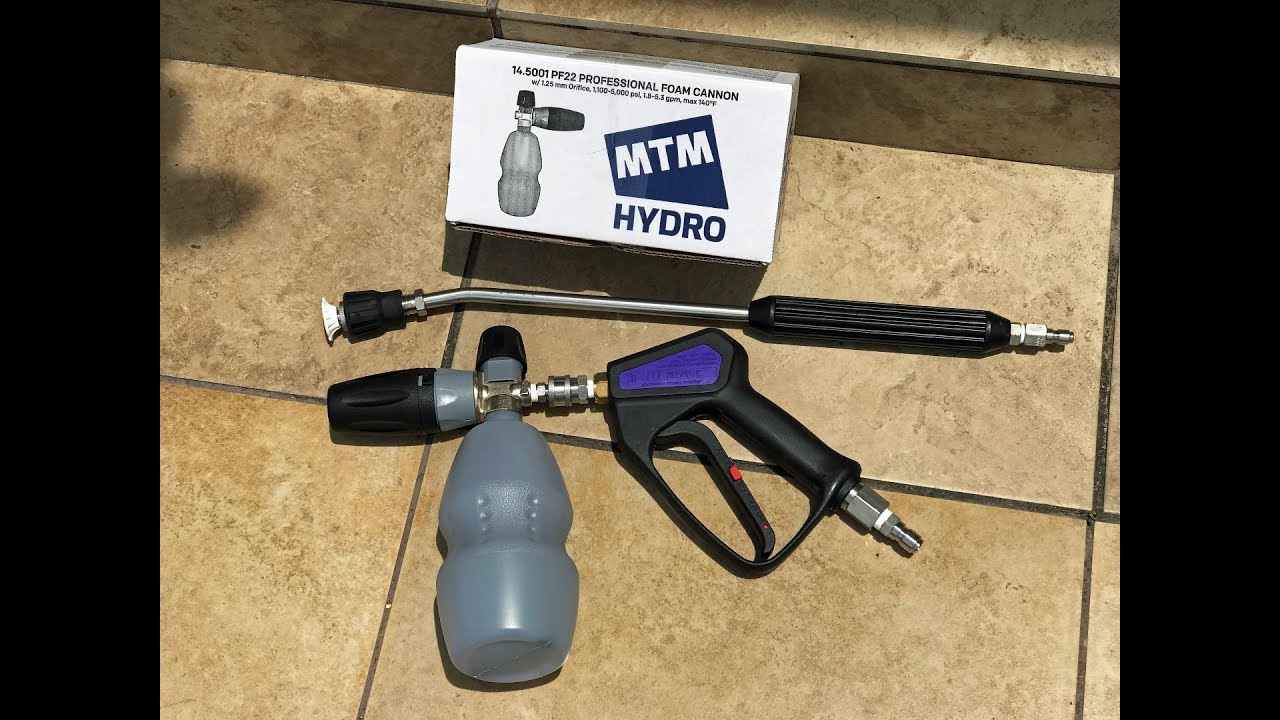 Mosmatic Pressure Washer Swivel Spray Gun & MTM PF22 Foam Cannon from  Obsessed Garage