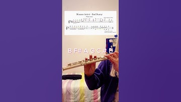Thumbnail of Monaco - Bad Bunny | Flute cover | sheet music
