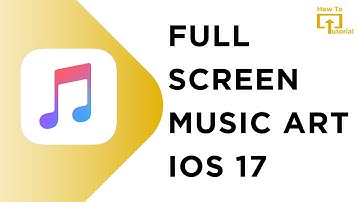 How to Enable Full Screen Music Art on iPhone Lock Screen iOS 17 | Full Screen Album Art