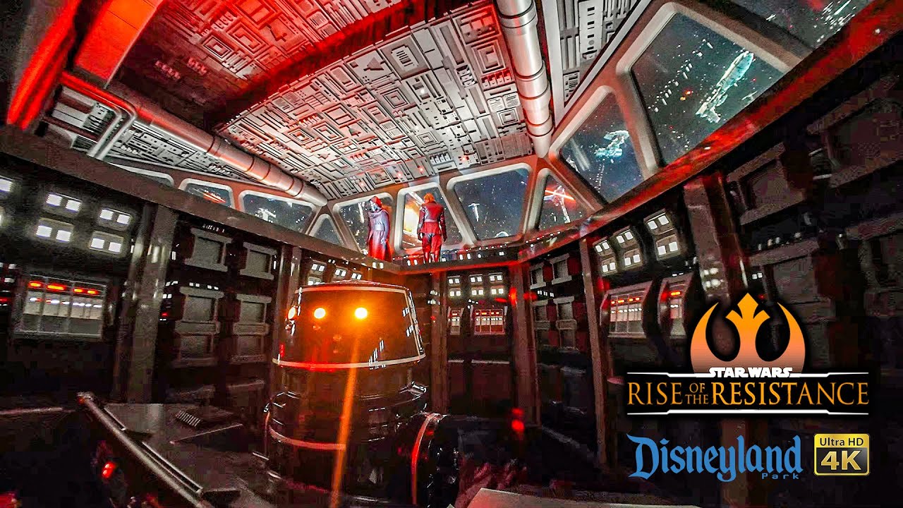 Rise of the Resistance Star Wars Galaxy's Edge Low Light 4K POV with