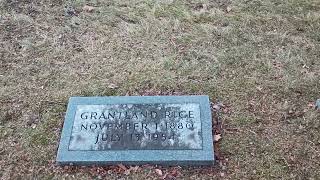 Famous Graves - Phil at the grave of Grantland Rice, December 30, 2024