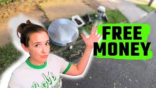 Trash Picking Finding Money On The Curb!