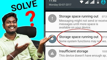 How to Solve Storage Space Running Out Problem | Kannada Tech