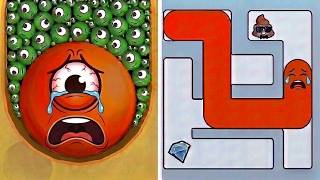 Hungry Balls Vs Pet Me Maze Puzzle Max Level SpeedRun Challenge Solving Double Sastifying!