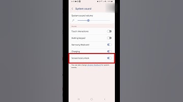 Screen Lock Sound || how to on screen Lock sound || #shorts