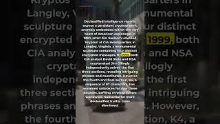 CIA's UNBROKEN Code: The Kryptos Mystery #Shorts