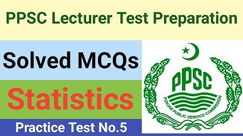 Solved MCQs Statistics Practice Test No.5
